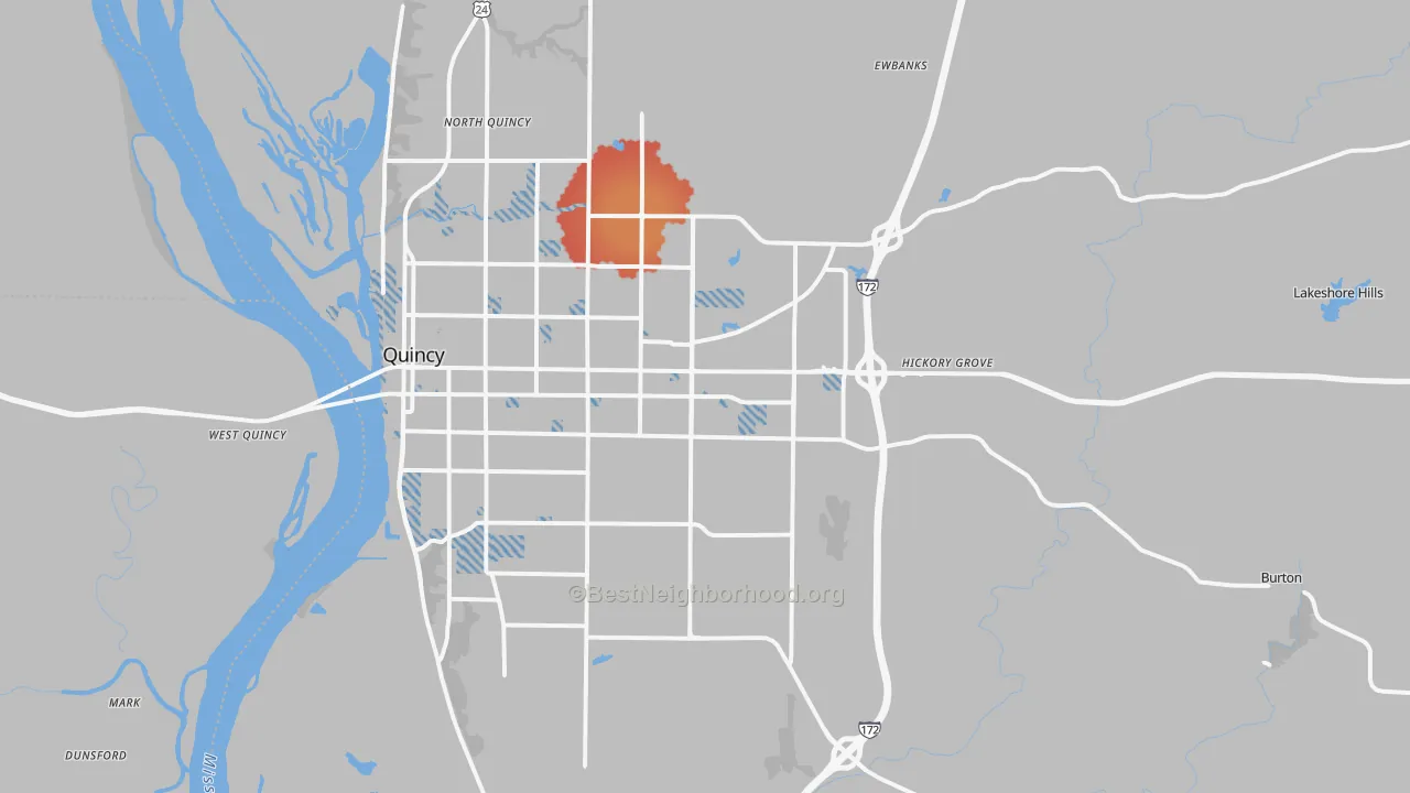 Transit Grade map of 62305, IL