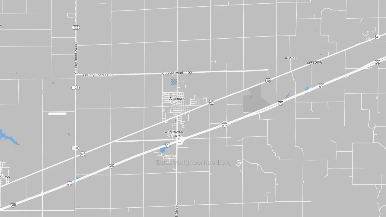 Transit Grade map of 62411, IL