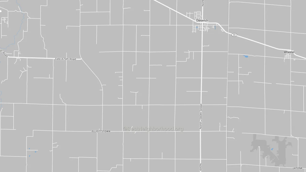 Transit Grade map of 62424, IL