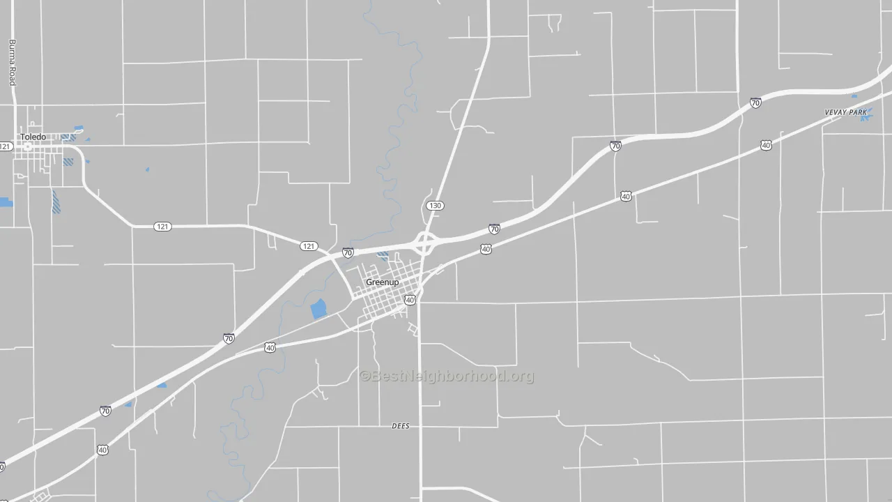 Transit Grade map of 62428, IL
