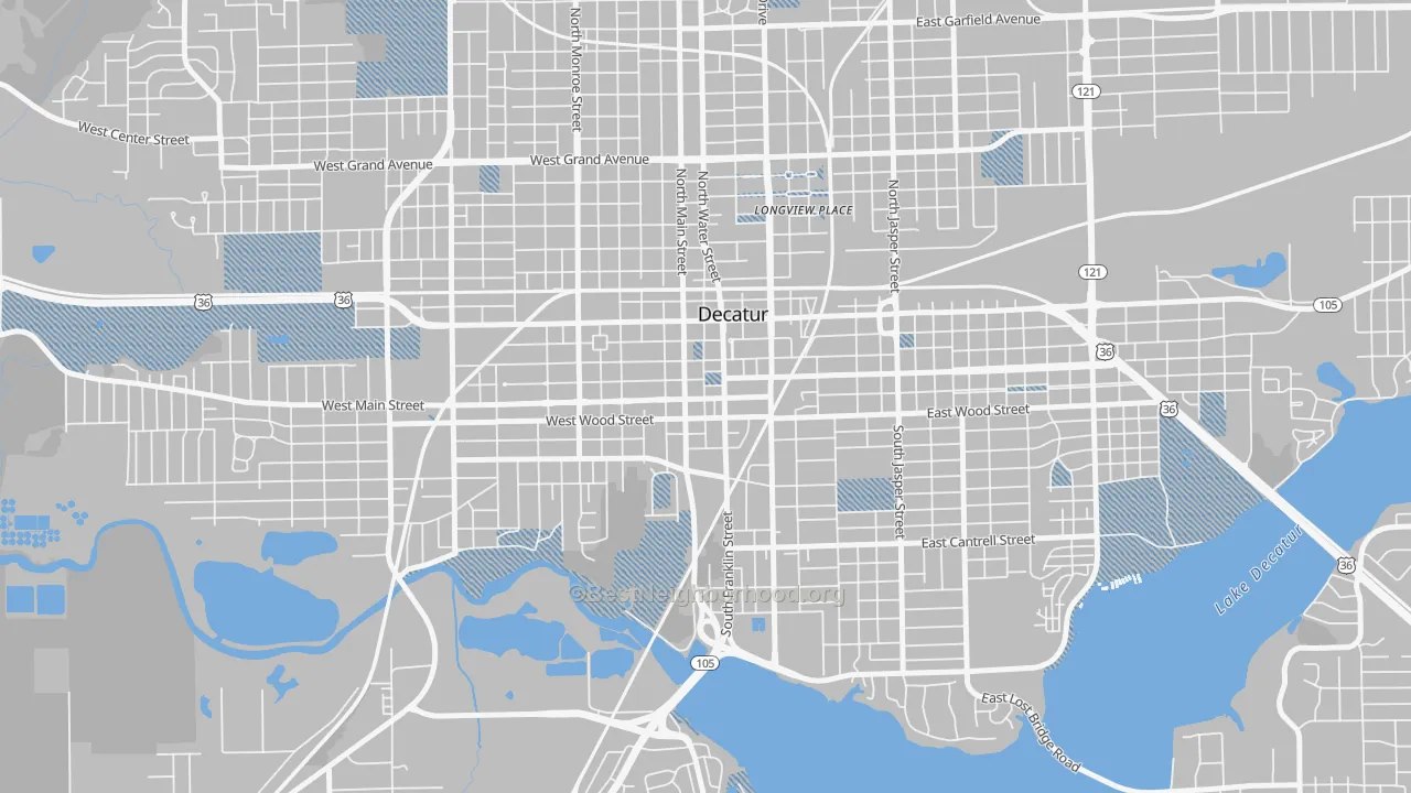 Transit Grade map of 62523, IL