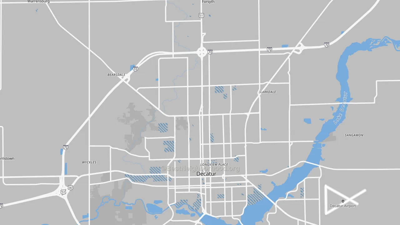 Transit Grade map of 62526, IL