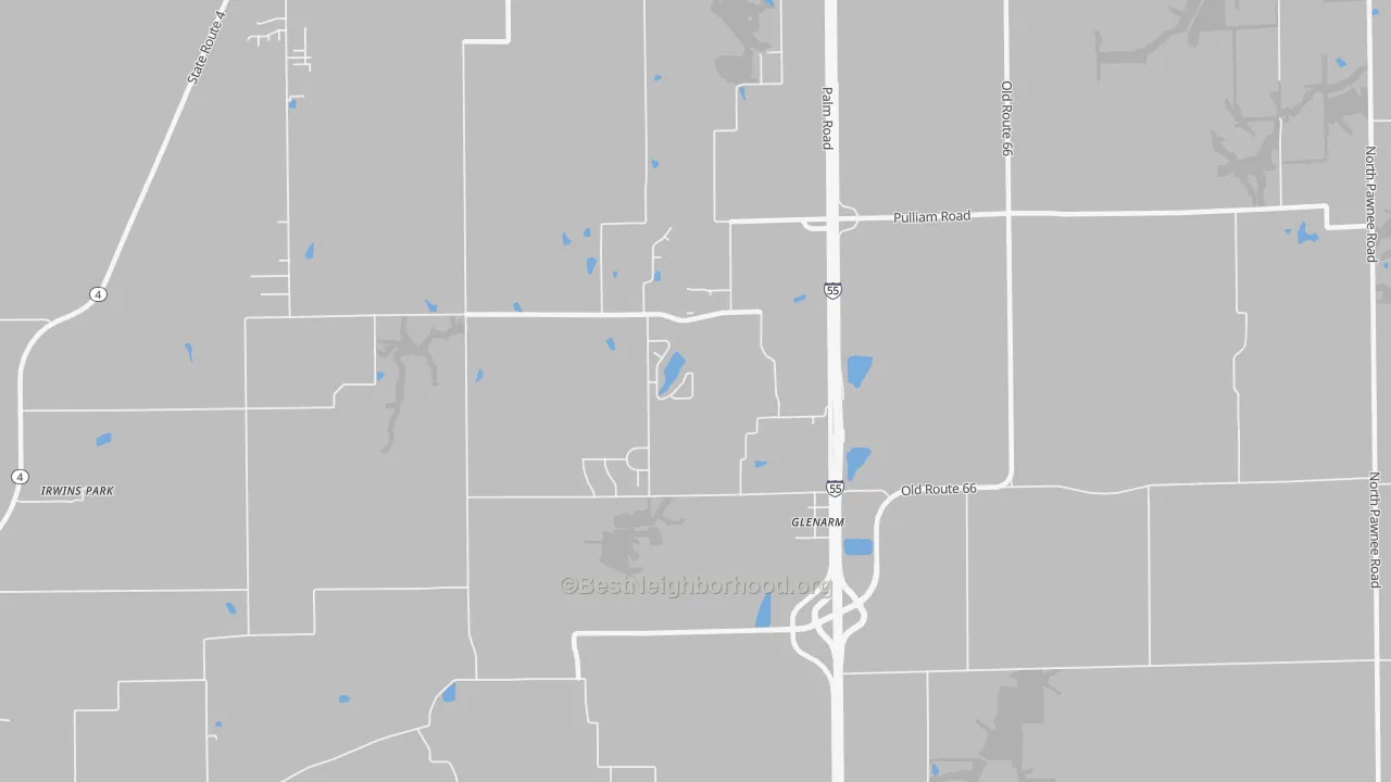 Transit Grade map of 62536, IL