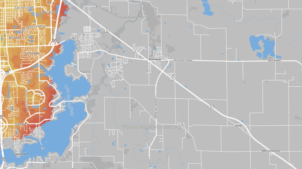 Transit Grade map of 62563, IL