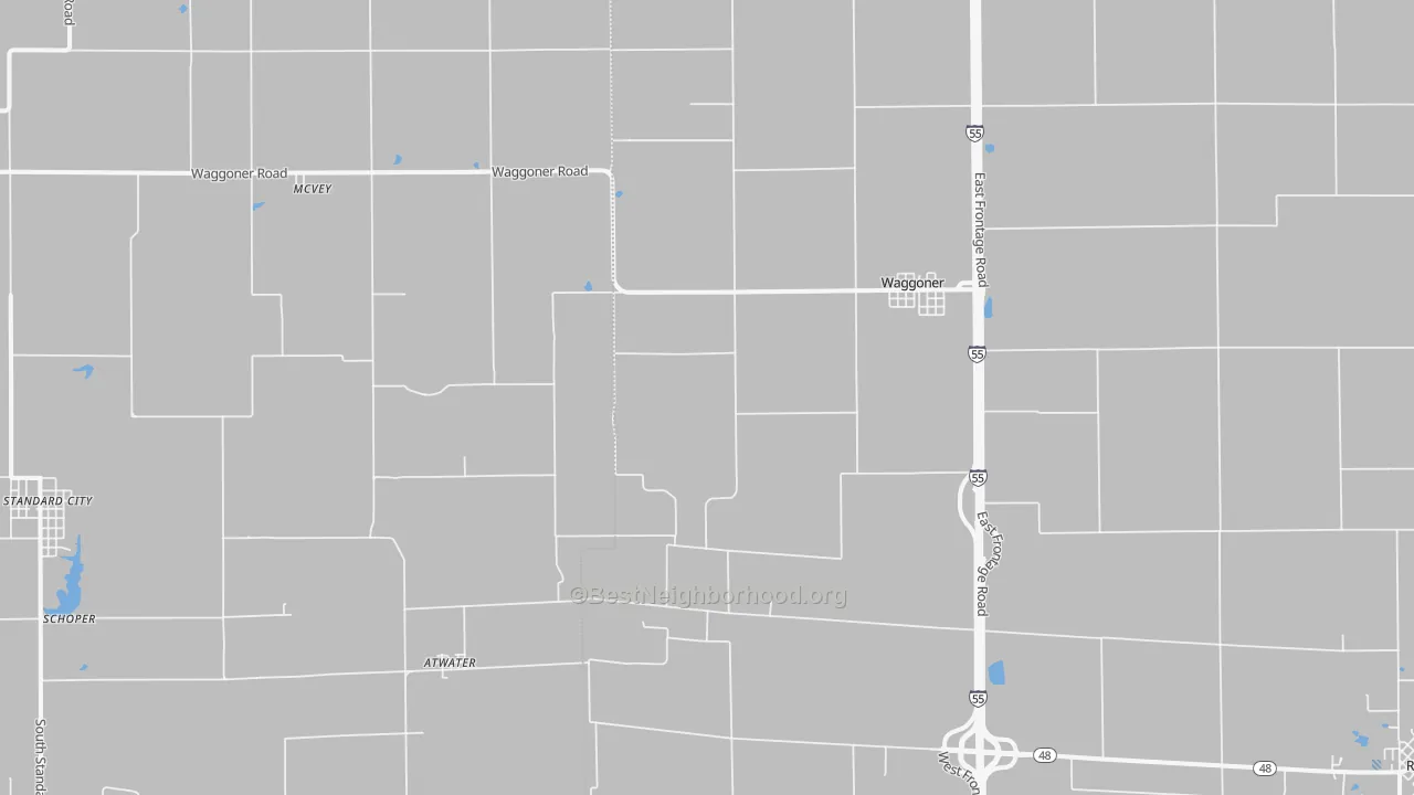 Transit Grade map of 62572, IL
