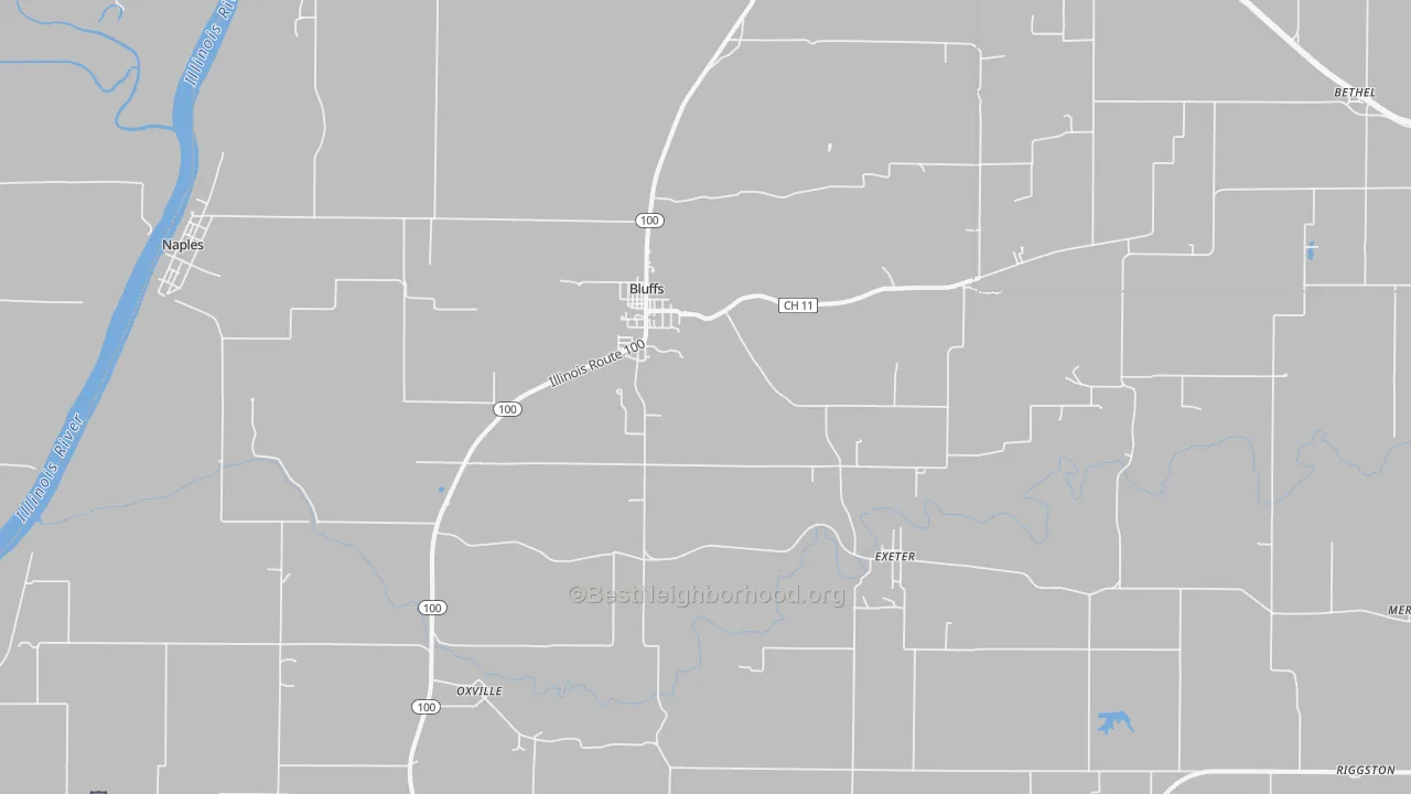 Transit Grade map of 62621, IL