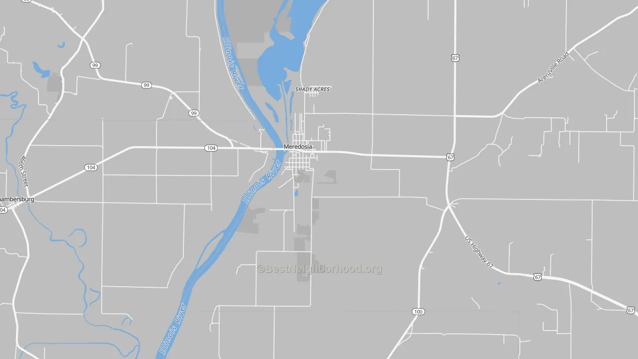 Transit Grade map of 62665, IL