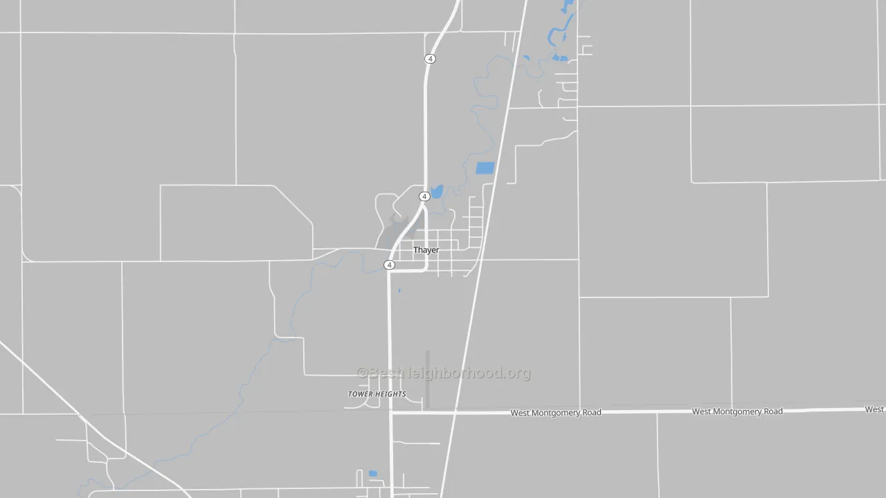 Transit Grade map of 62689, IL