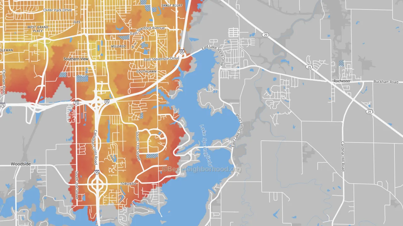 Transit Grade map of 62712, IL