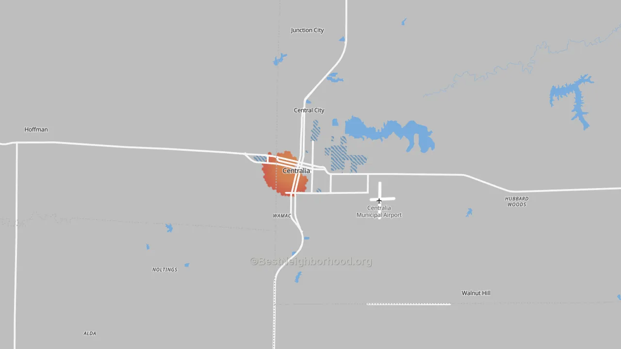 Transit Grade map of 62801, IL