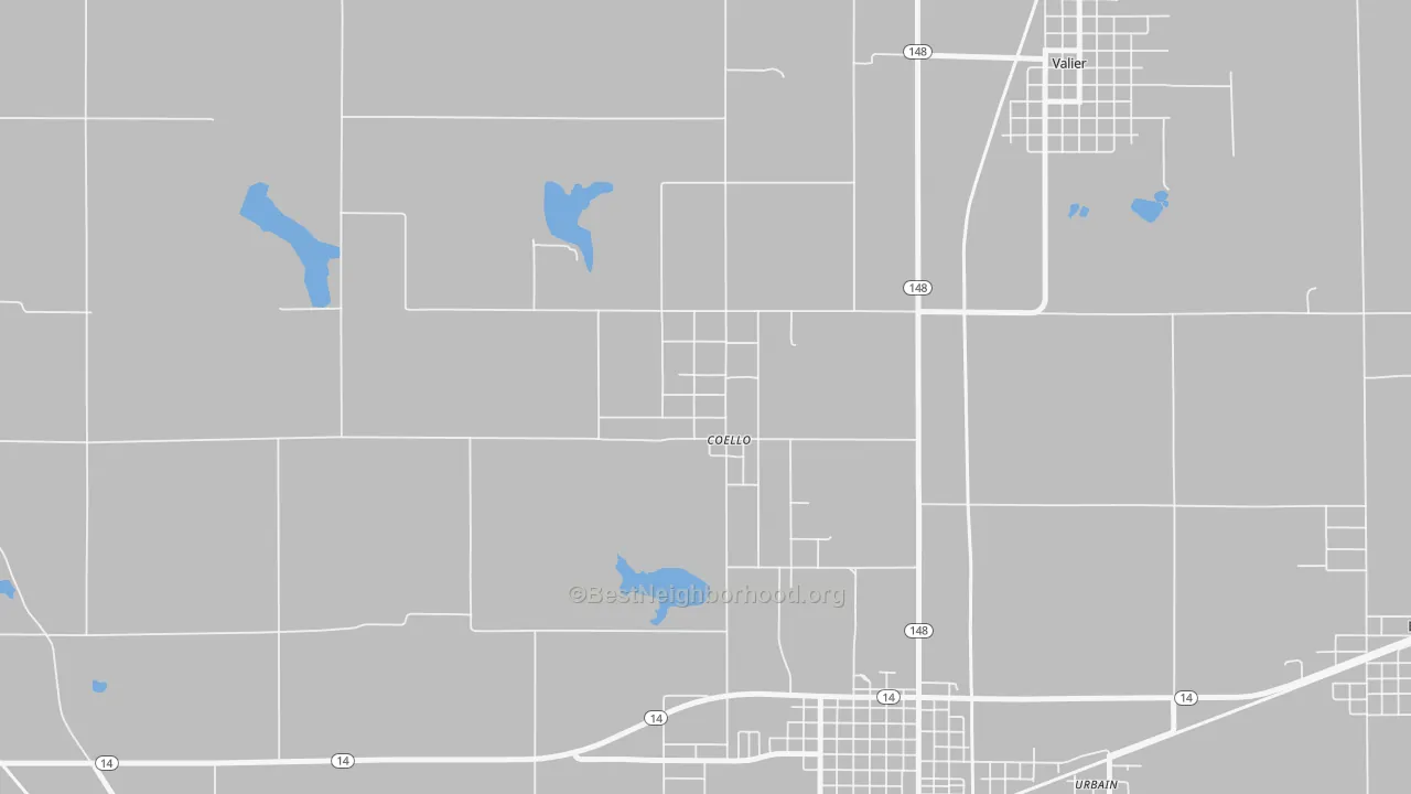 Transit Grade map of 62825, IL