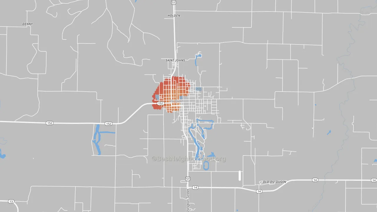Transit Grade map of 62832, IL