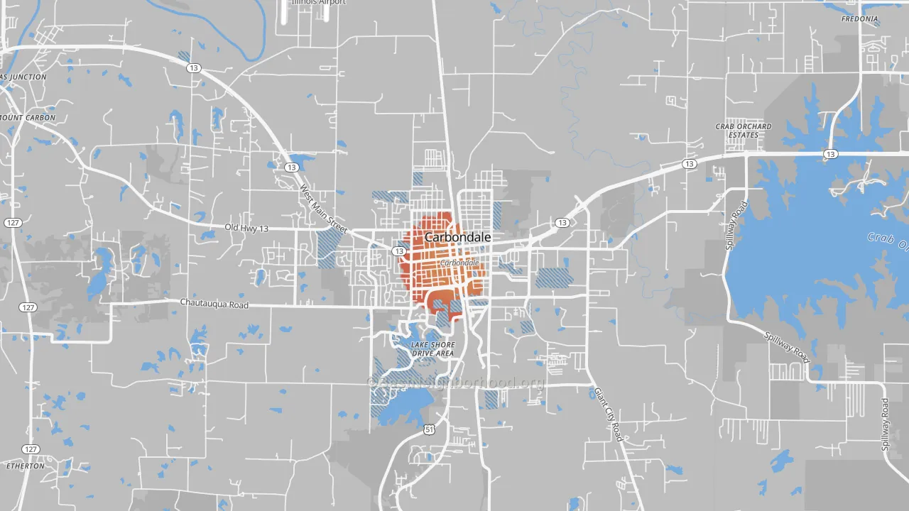 Transit Grade map of 62901, IL
