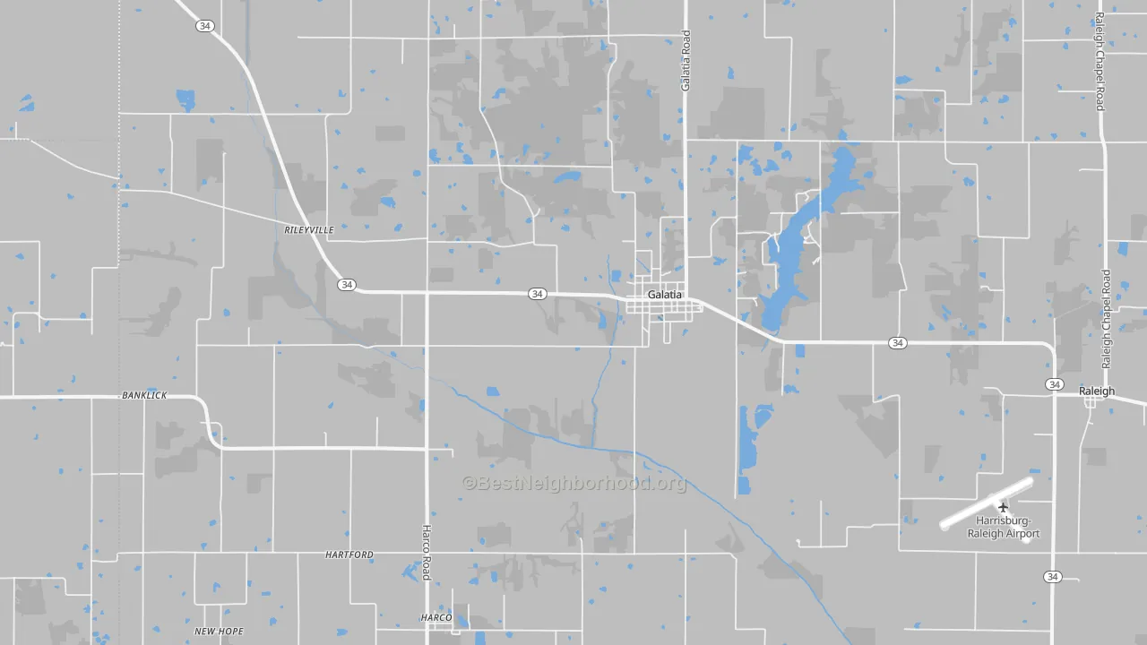 Transit Grade map of 62935, IL