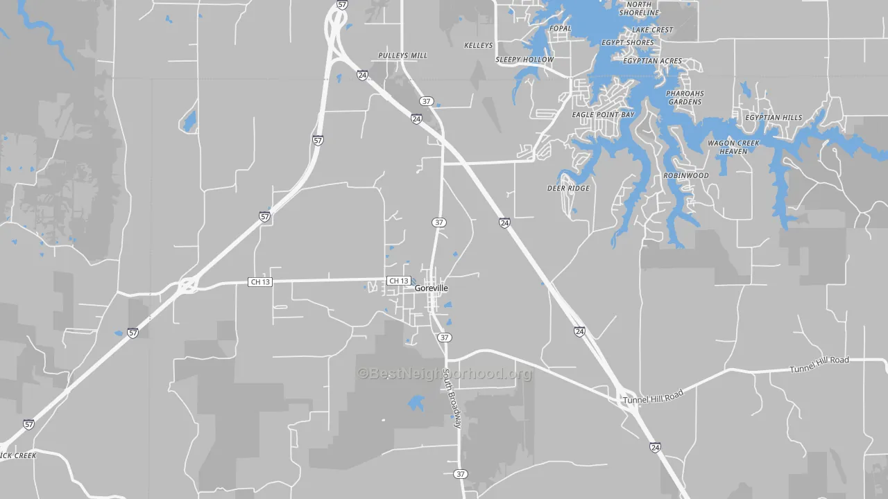 Transit Grade map of 62939, IL