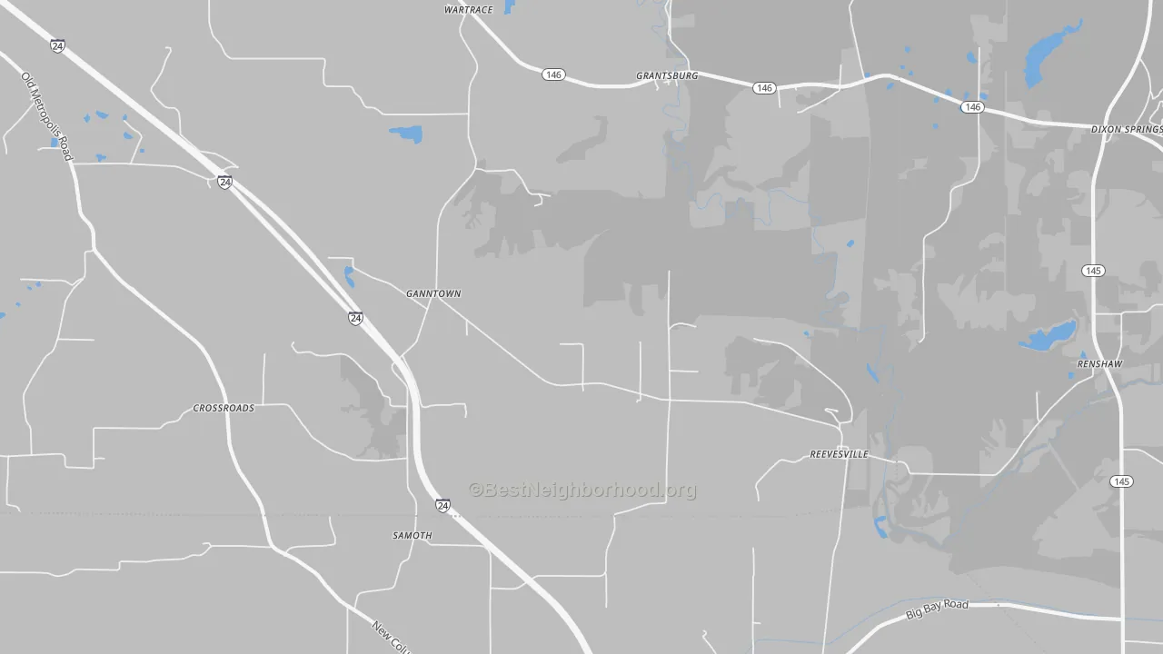 Transit Grade map of 62943, IL