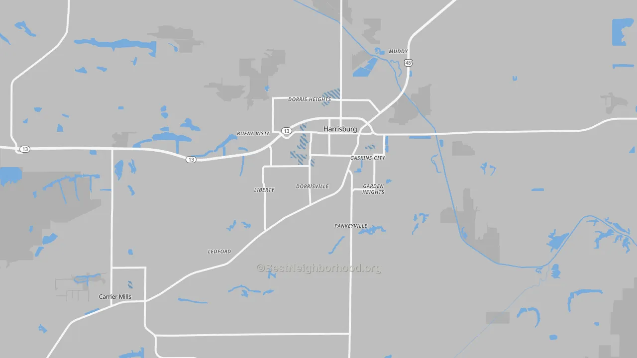 Transit Grade map of 62946, IL