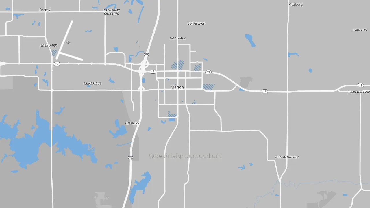 Transit Grade map of 62959, IL