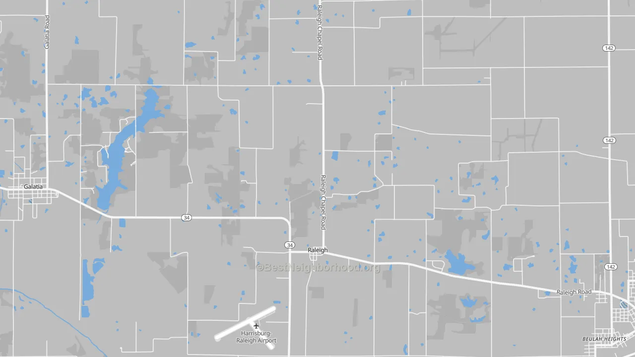 Transit Grade map of 62977, IL