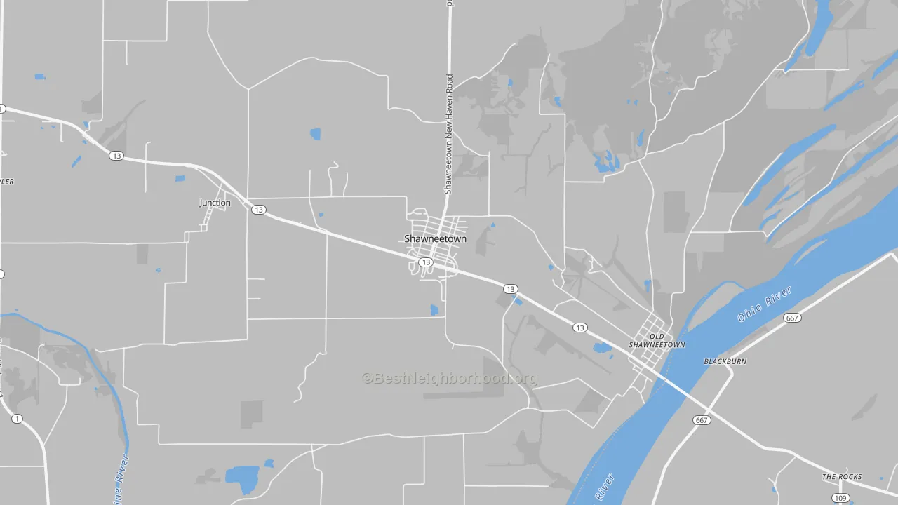 Transit Grade map of 62984, IL