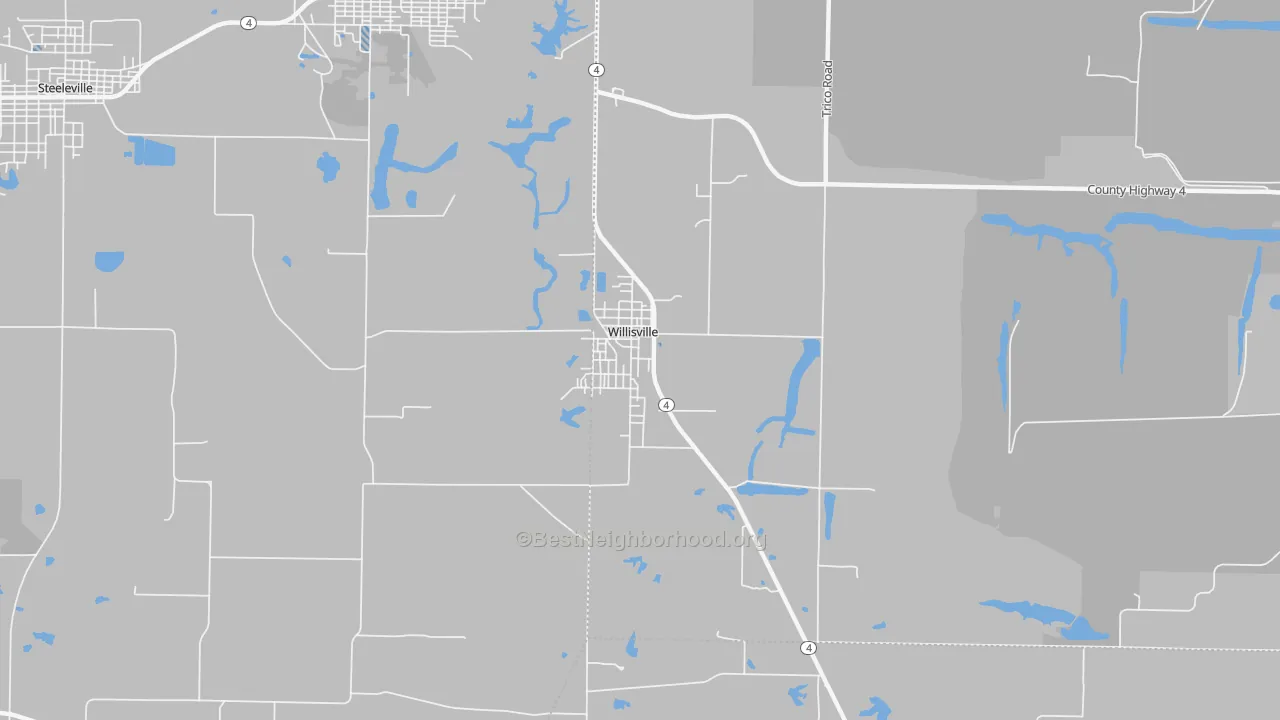 Transit Grade map of 62997, IL