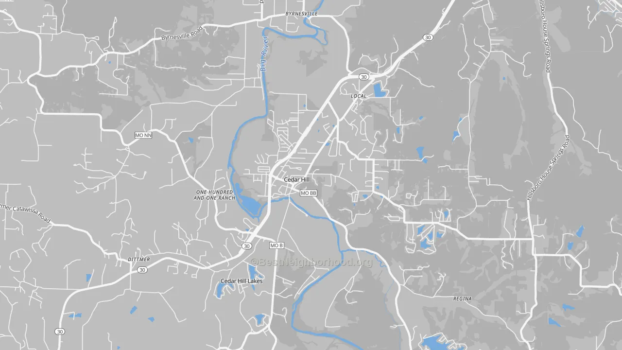 Transit Grade map of 63016, MO