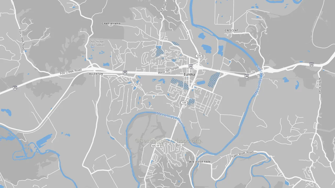 Transit Grade map of 63025, MO
