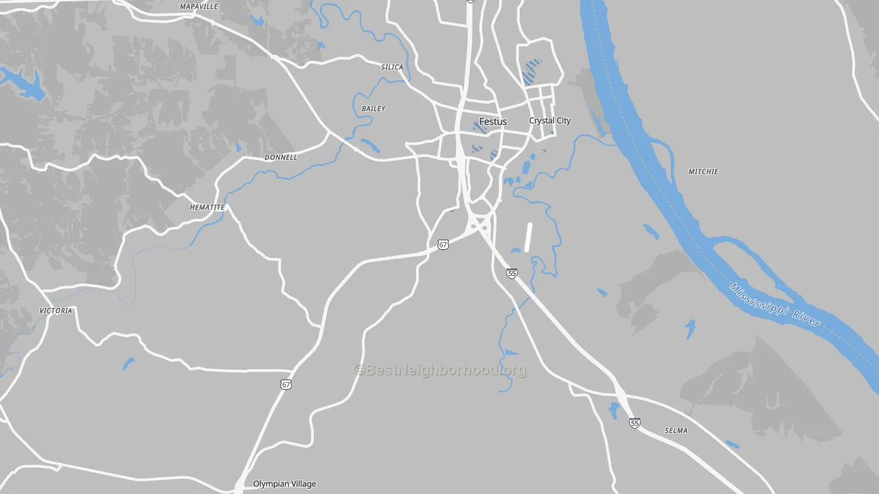 Transit Grade map of 63028, MO