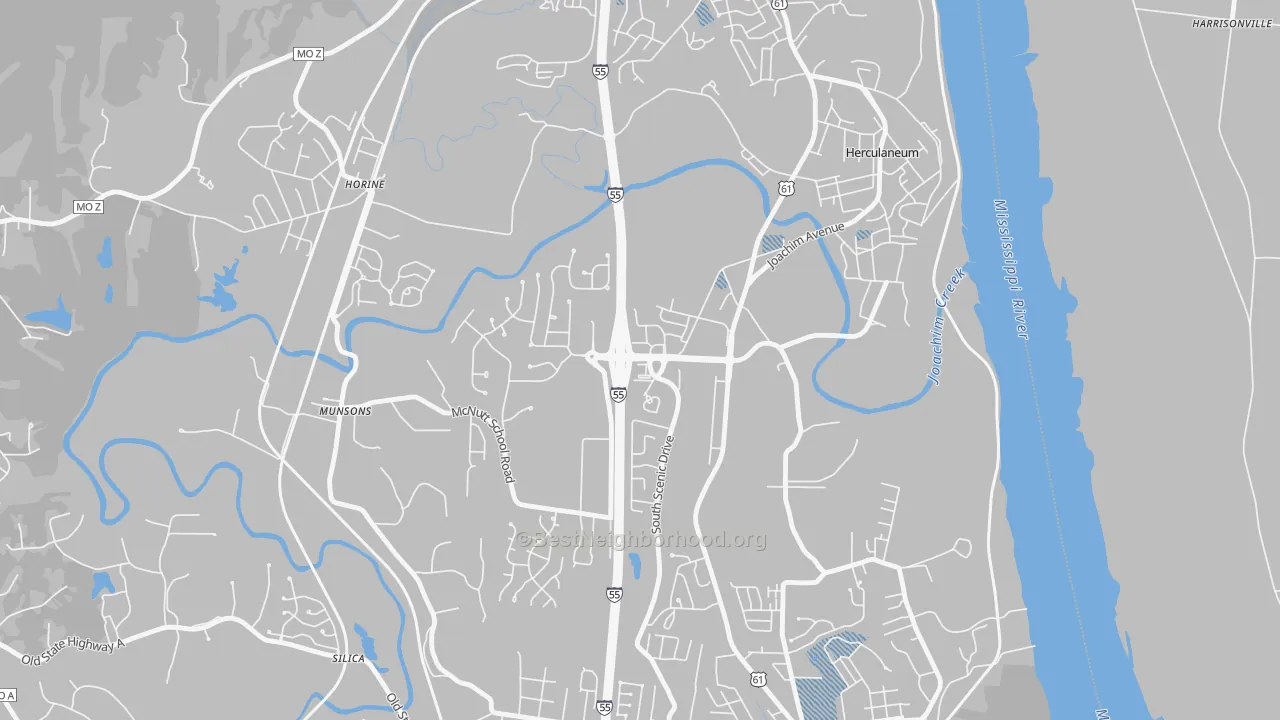 Transit Grade map of 63048, MO