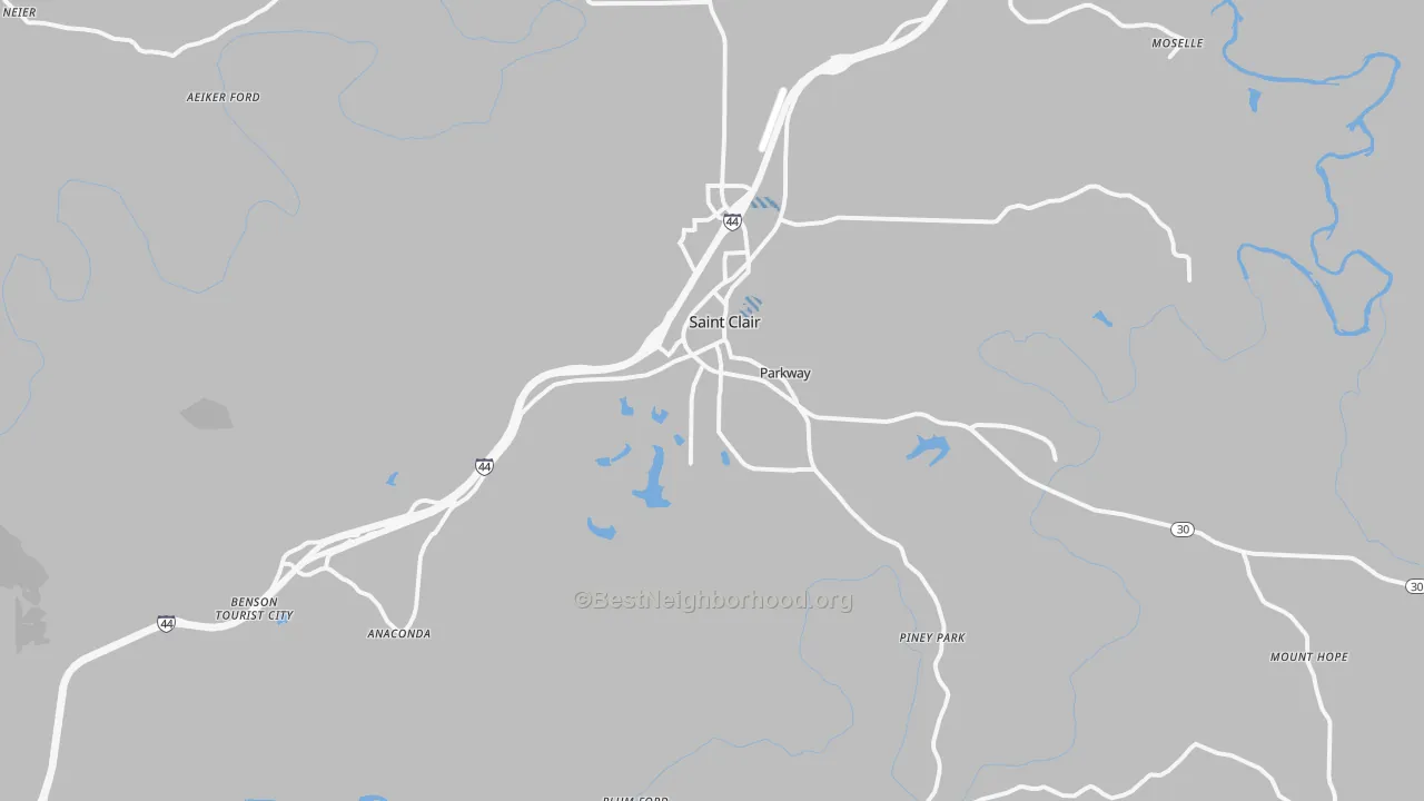 Transit Grade map of 63077, MO