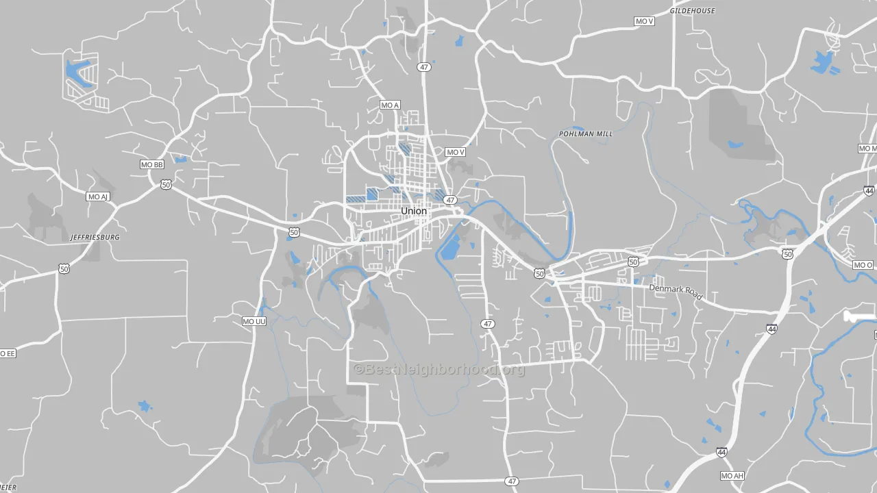 Transit Grade map of 63084, MO