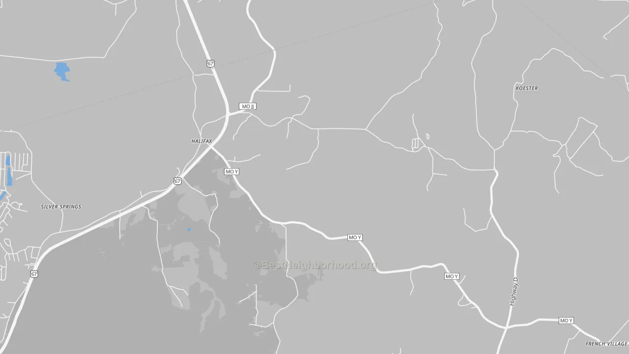 Transit Grade map of 63087, MO