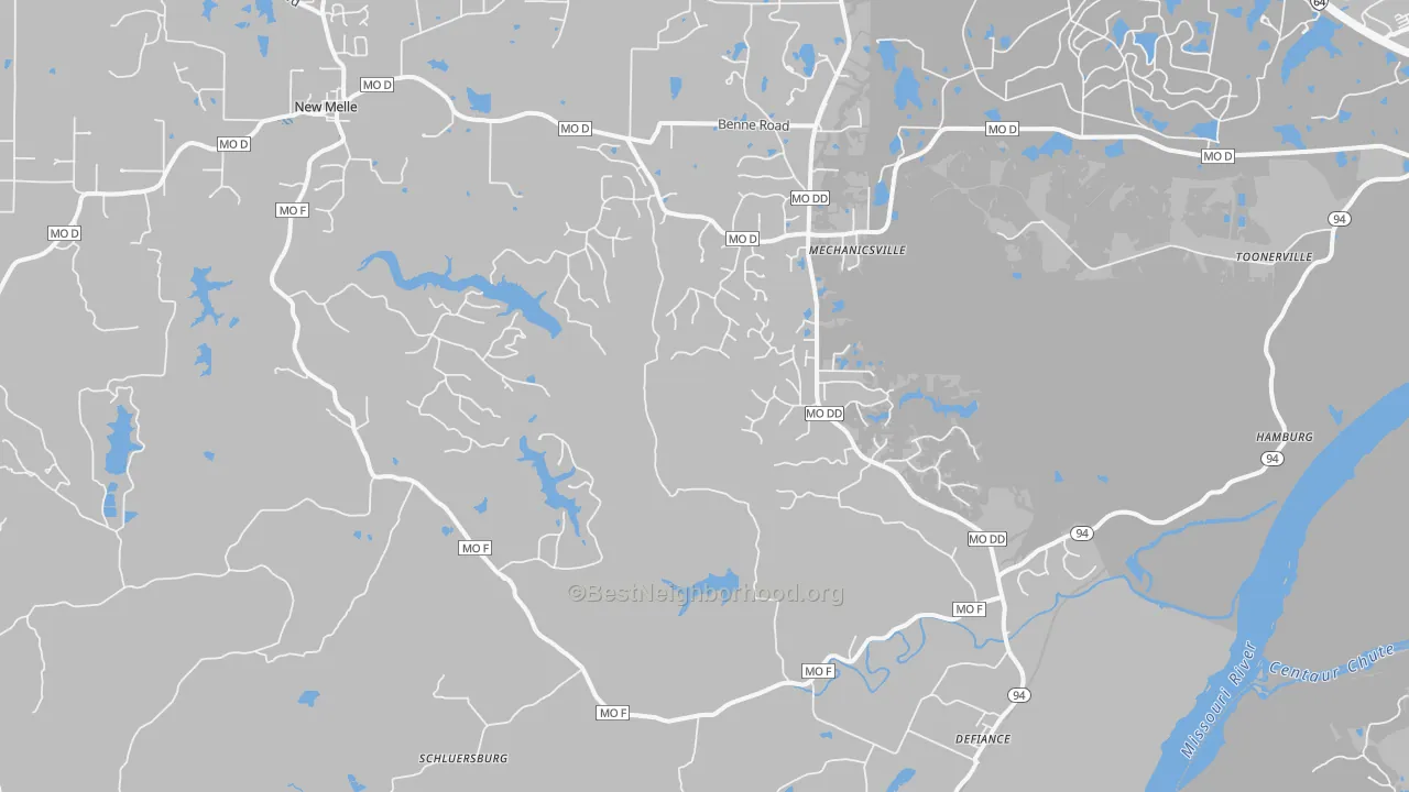 Transit Grade map of 63341, MO