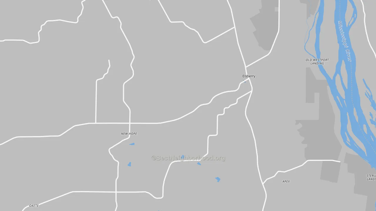 Transit Grade map of 63343, MO