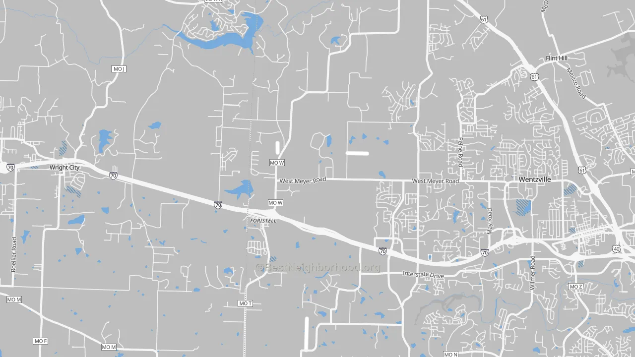 Transit Grade map of 63348, MO