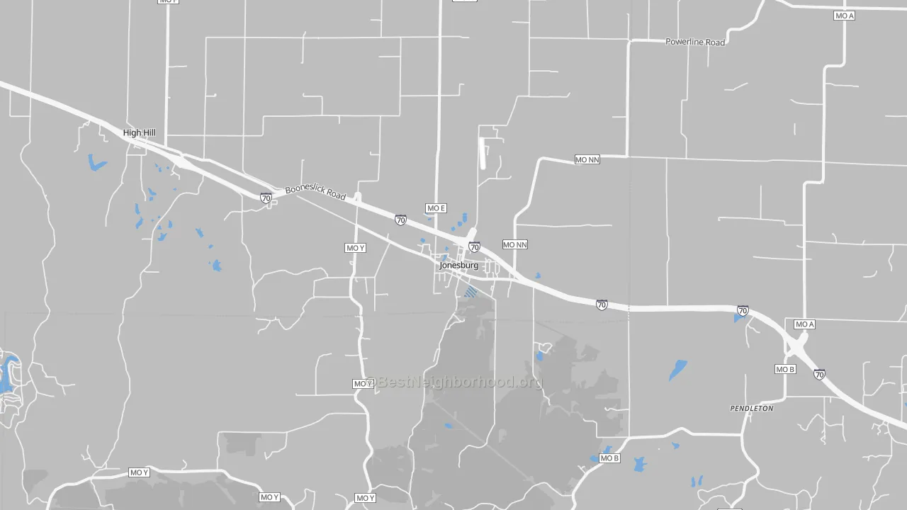 Transit Grade map of 63351, MO