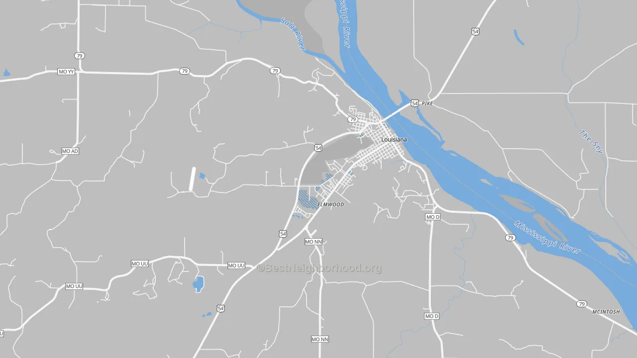 Transit Grade map of 63353, MO