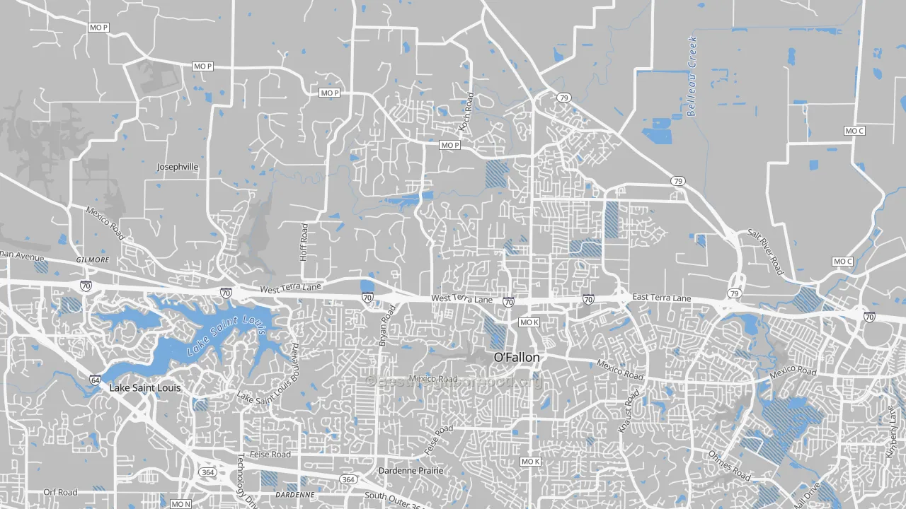 Transit Grade map of 63366, MO