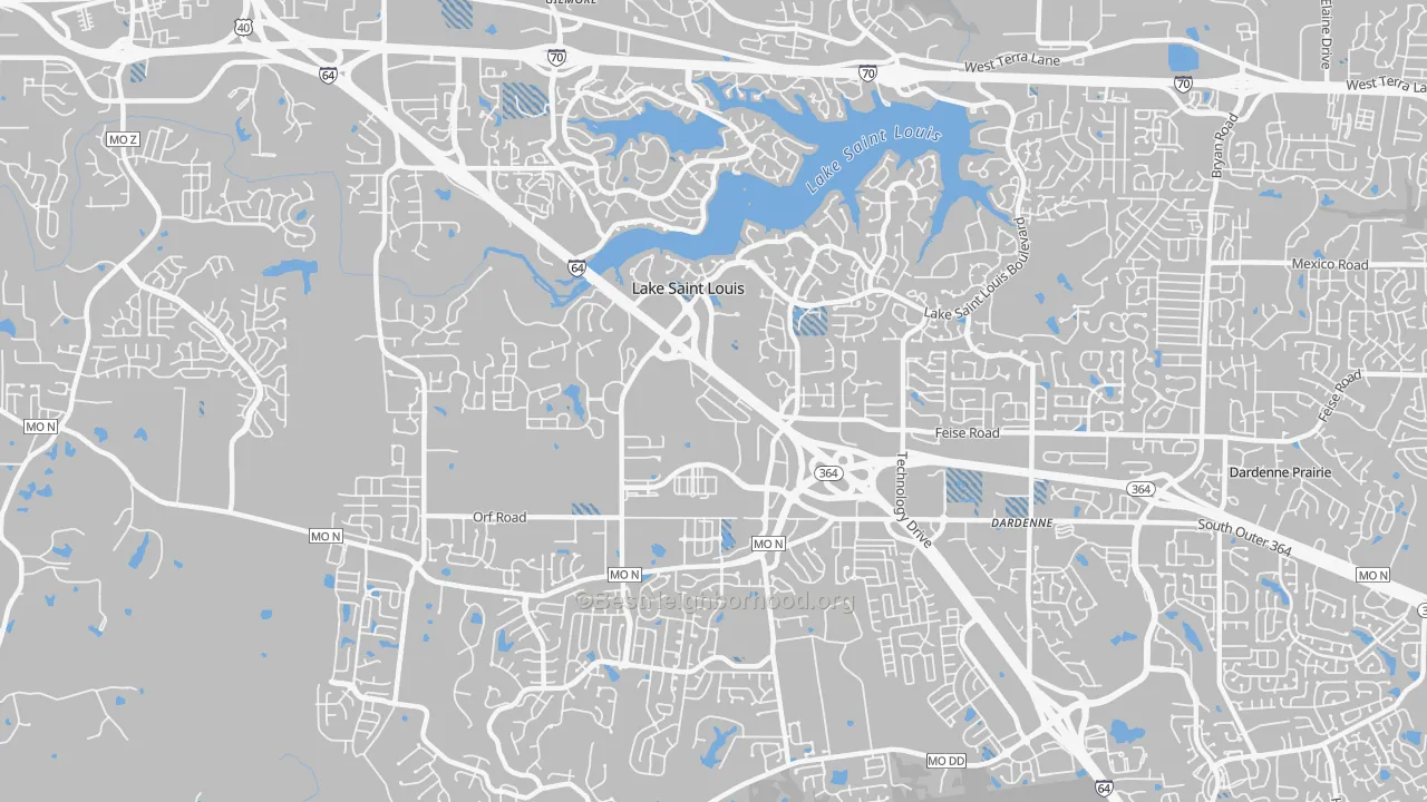 Transit Grade map of 63367, MO
