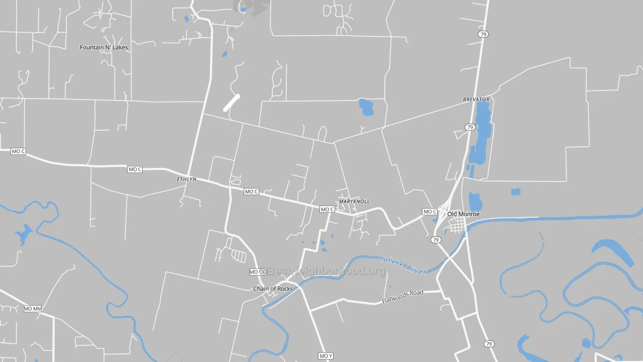 Transit Grade map of 63369, MO