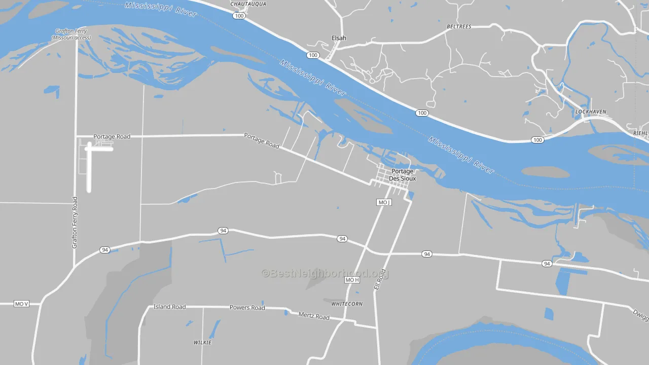 Transit Grade map of 63373, MO