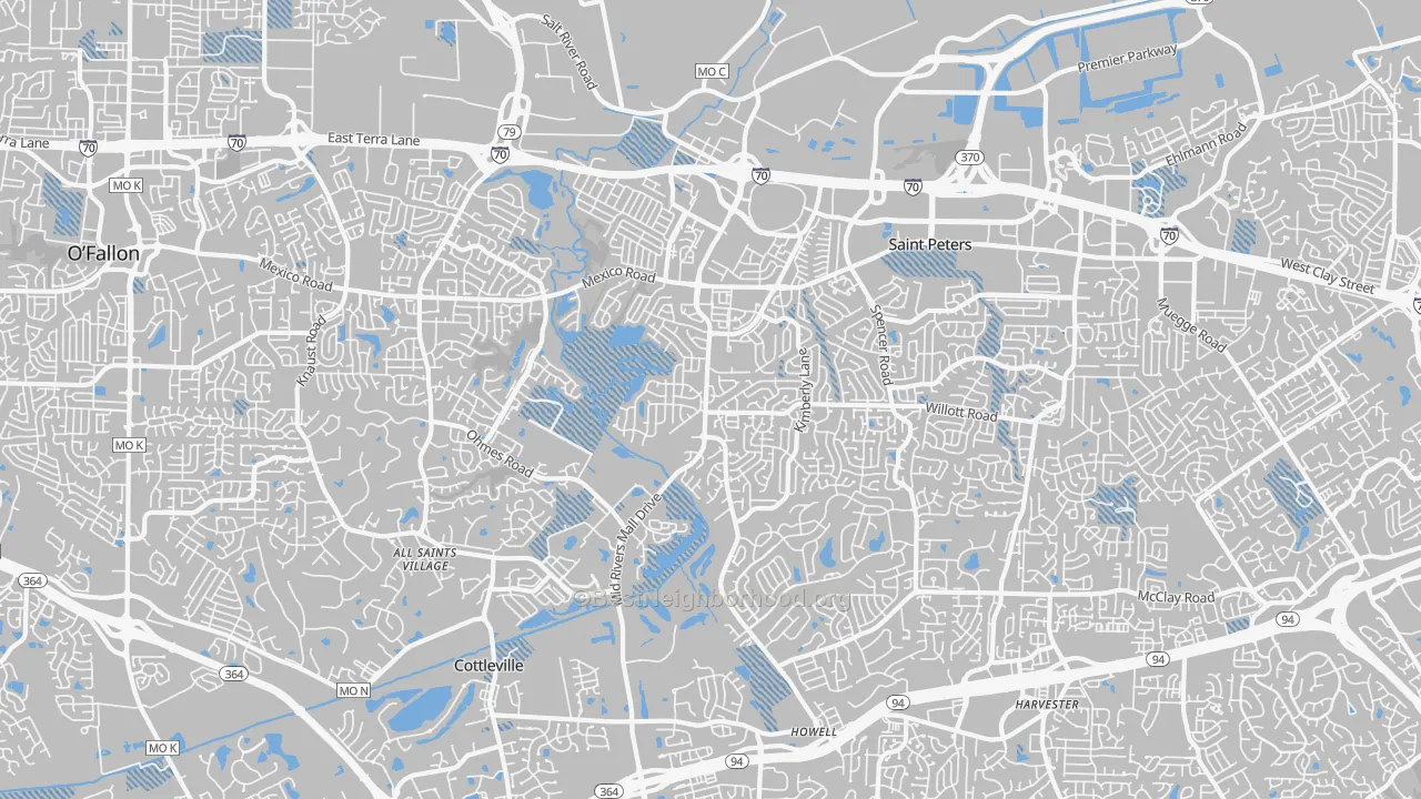 Transit Grade map of 63376, MO