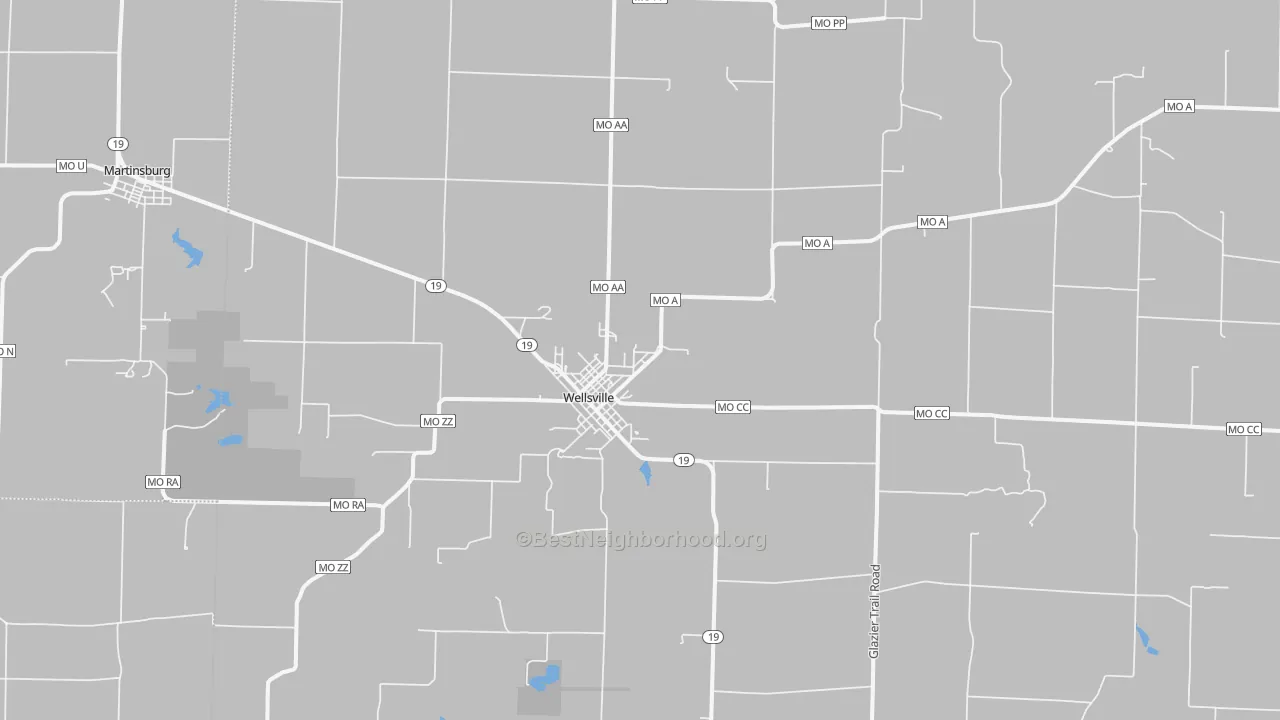 Transit Grade map of 63384, MO