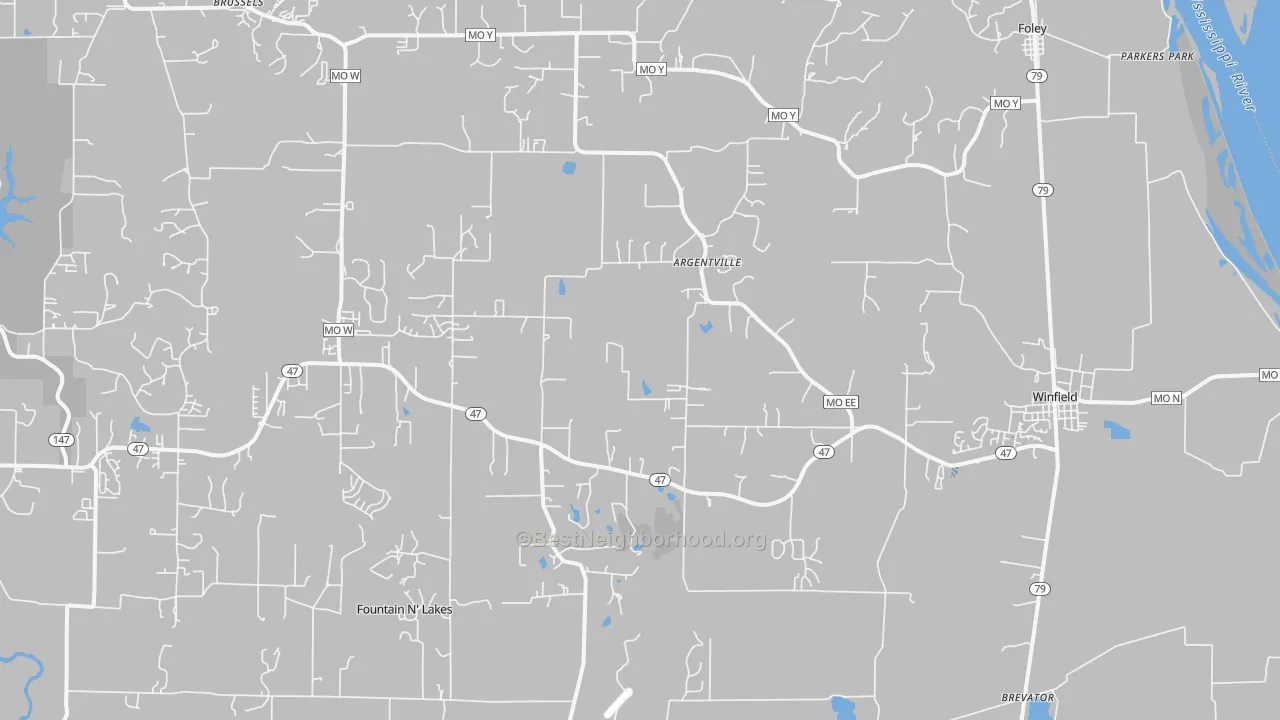 Transit Grade map of 63389, MO