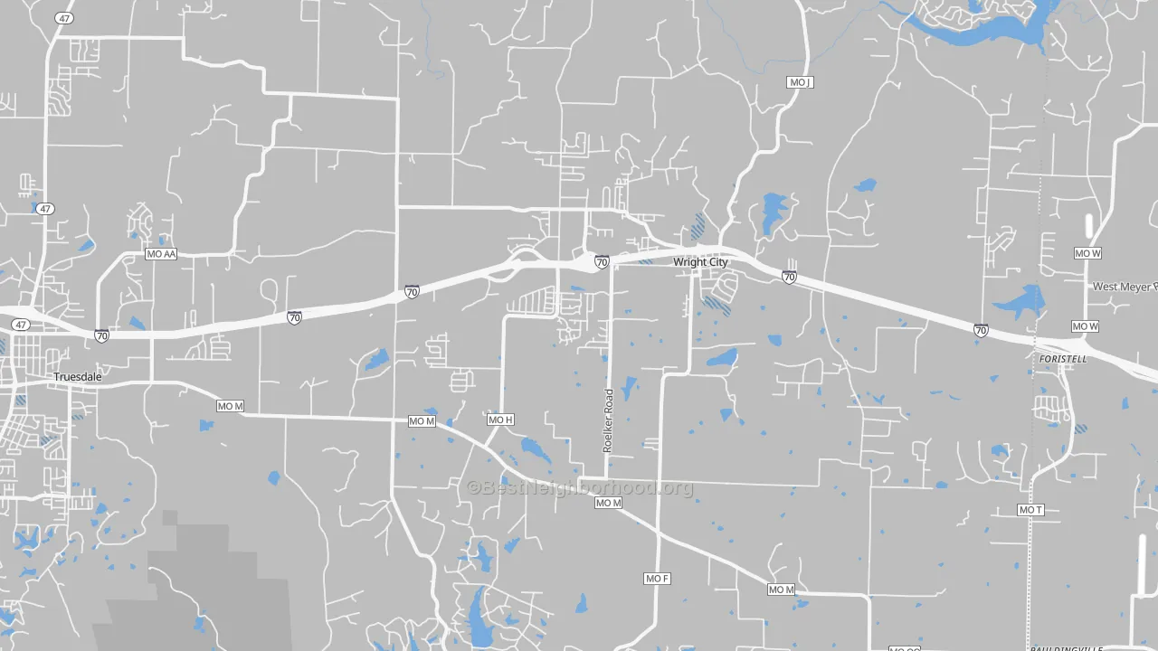 Transit Grade map of 63390, MO
