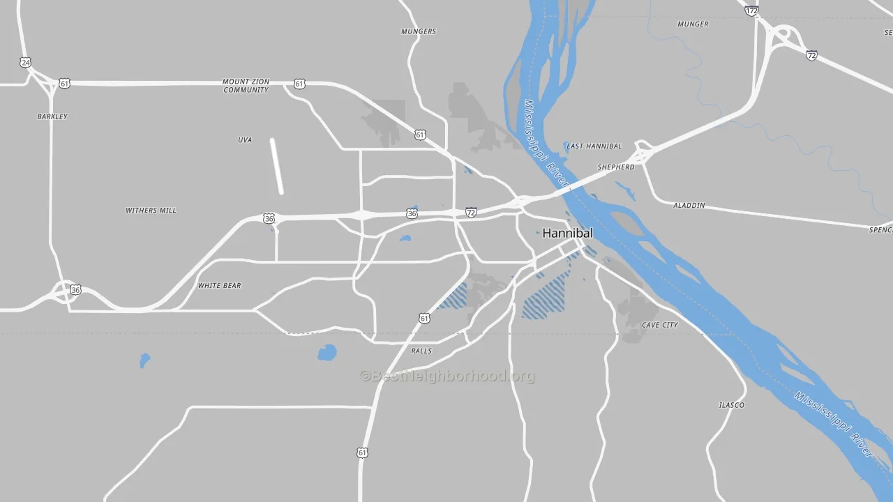 Transit Grade map of 63401, MO