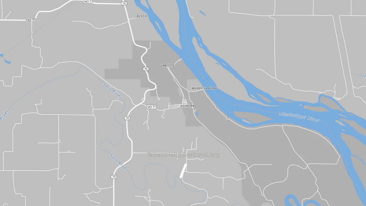 Transit Grade map of 63433, MO