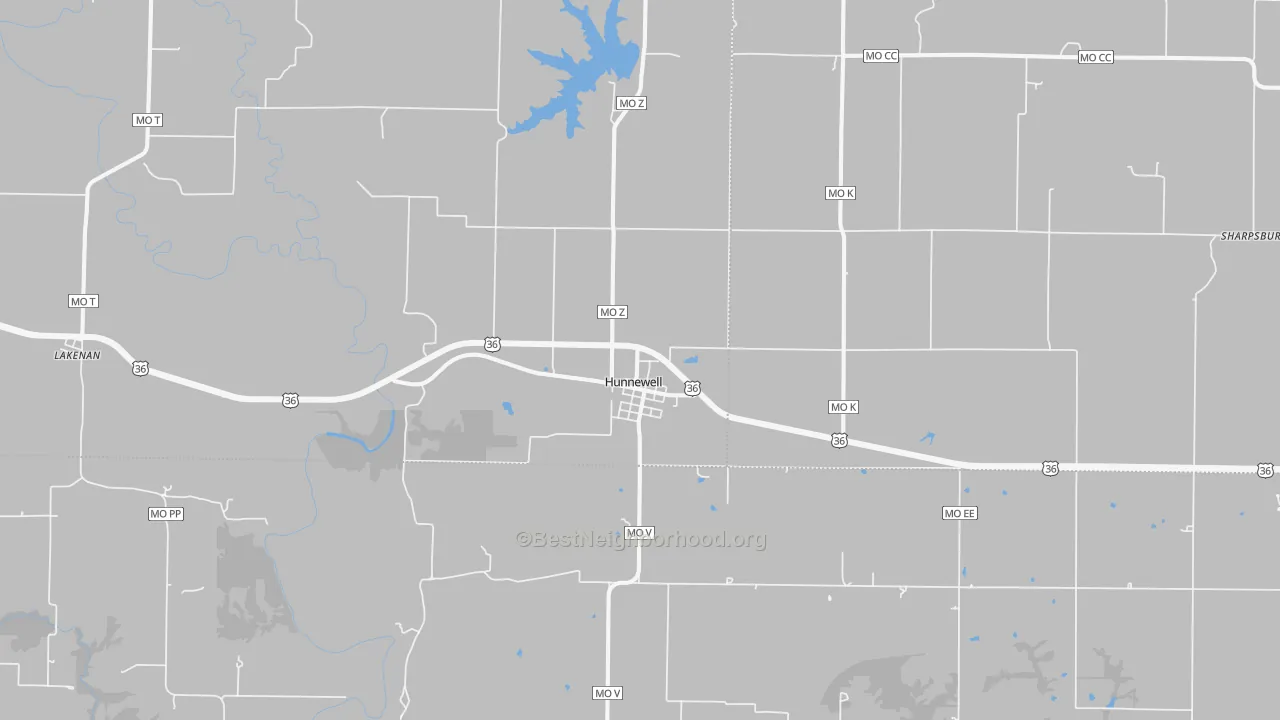 Transit Grade map of 63443, MO