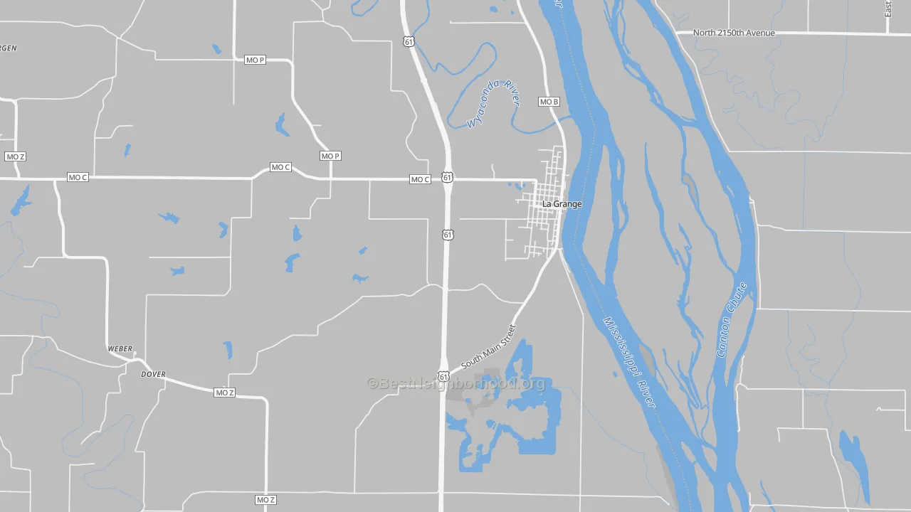 Transit Grade map of 63448, MO