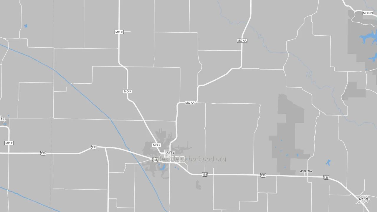 Transit Grade map of 63453, MO